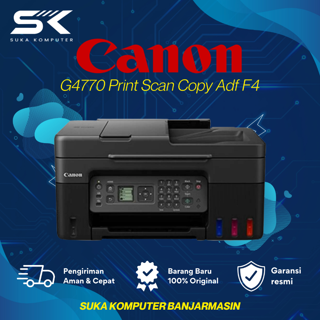 PRINTER ALL IN ONE Canon G4770 Print Scan Copy Adf F4