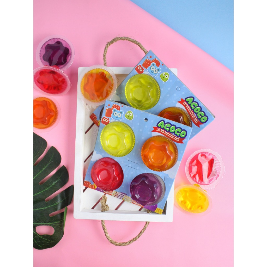 

Jeli Agar Aneka Rasa Buah - AGOGO 160g - 4 Pcs @40g