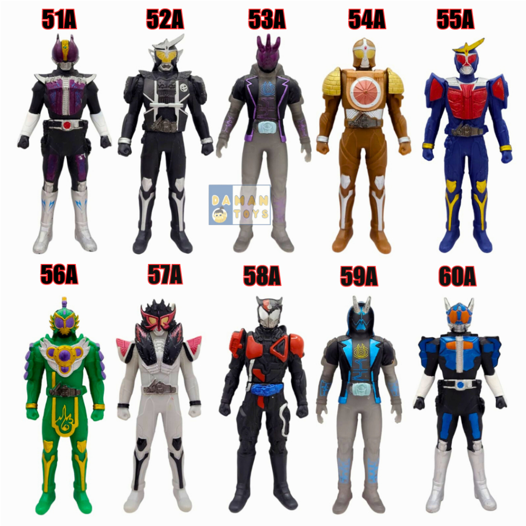Kamen Rider Action Figure Vinyl Sofubi Saber Brave Zero one zi-o