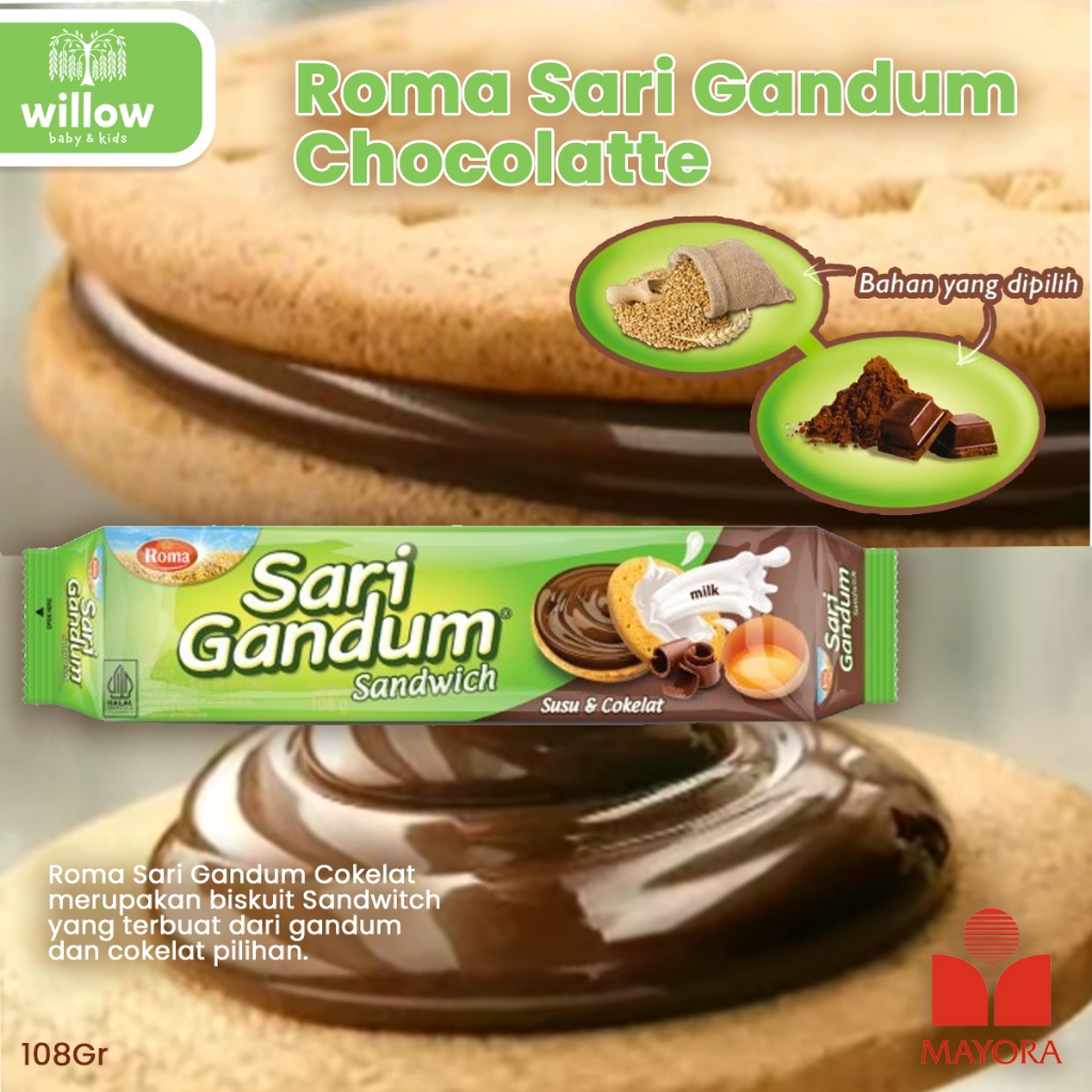 

Snack - Roma Sari Gandum Chocolatte 108Gr