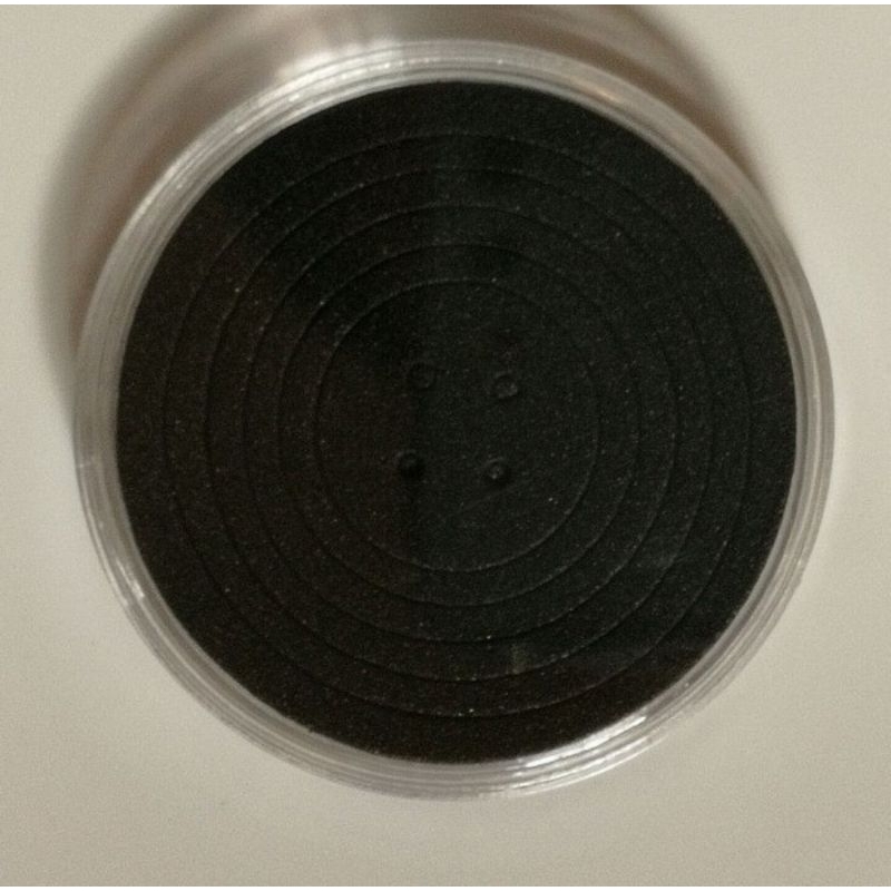 Pelindung koin Kapsul coin bulat 46 mm transparan busa hitam bijian eceran