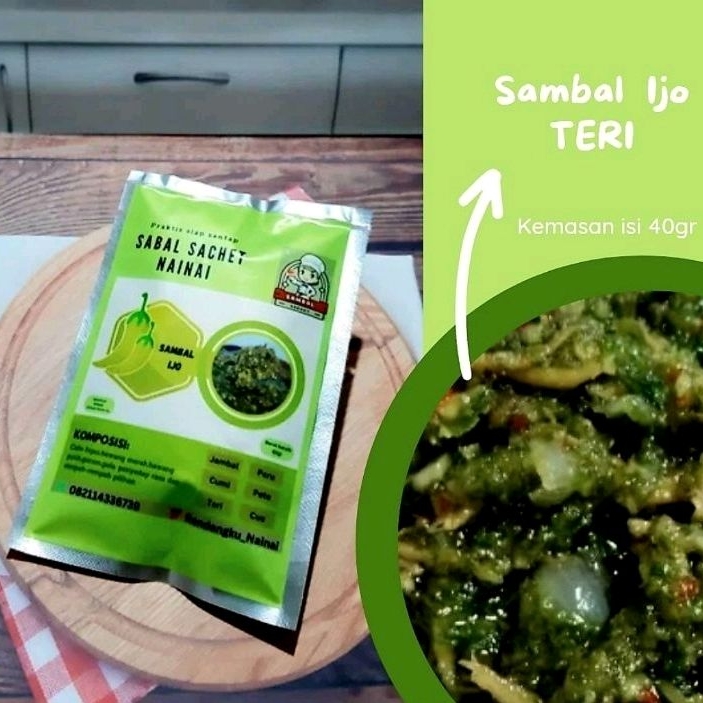 

SAMBAL IJO TERI MEDAN ( BERAT ISI 40-45GR)