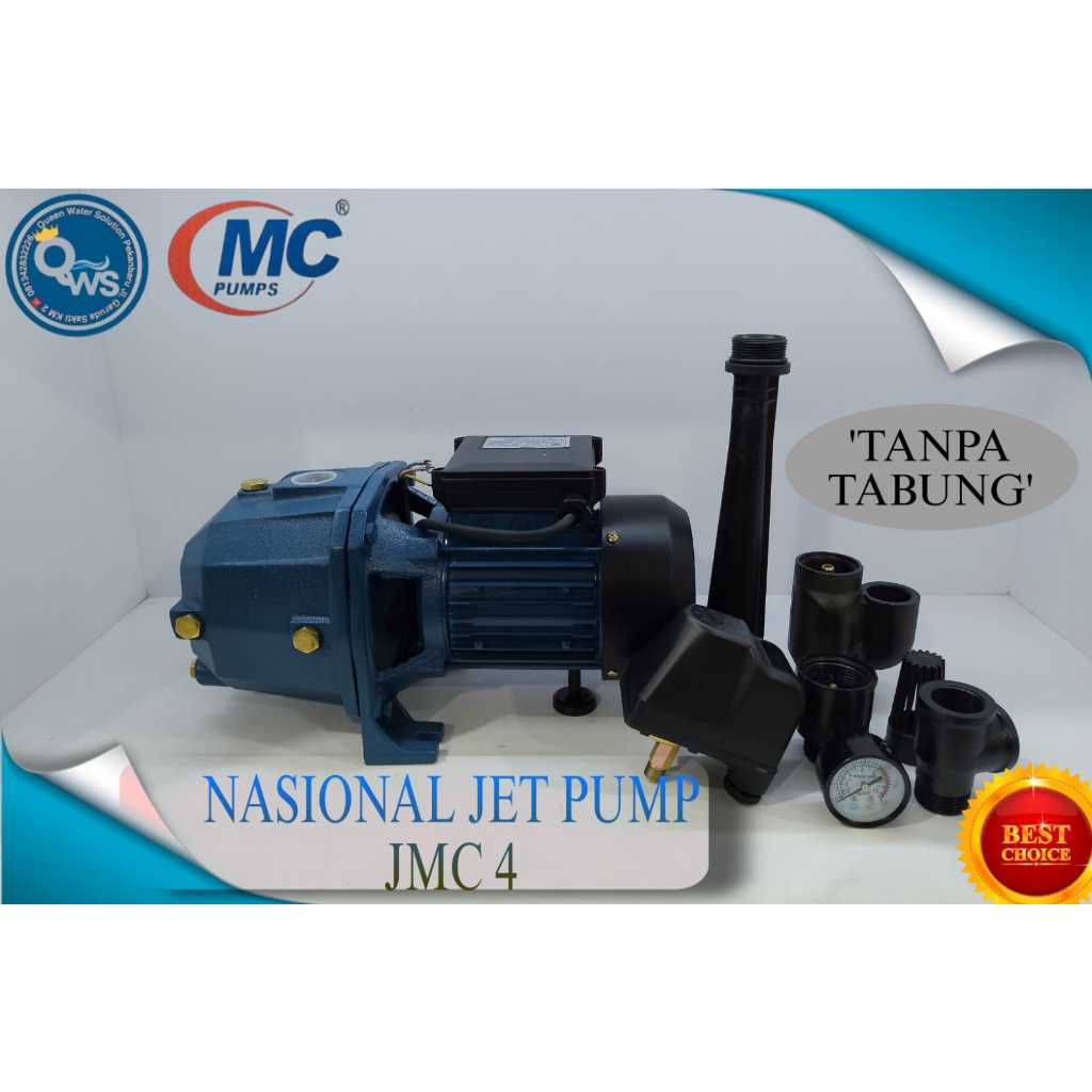 Mesin pompa air sumur dalam Jet Pump Nasional MC Pump JMC 4