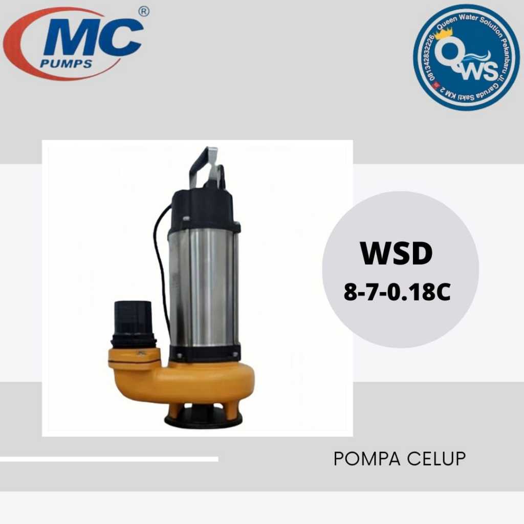 Pompa Celup MC Pumps WSD 8-7-0.18C 0,25 HP 180watt
