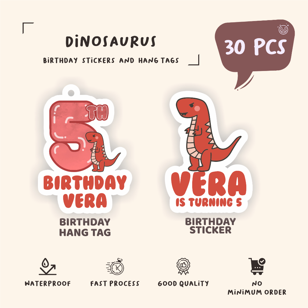 

(30pcs)diecut label hang tag DINOSAURUS /murah//label tag/lucu cetak hang tag ulang tahun/label stiker diecut/murah/label ulang tahun/suvemir ultah/stiker diecut/hangtag diecut