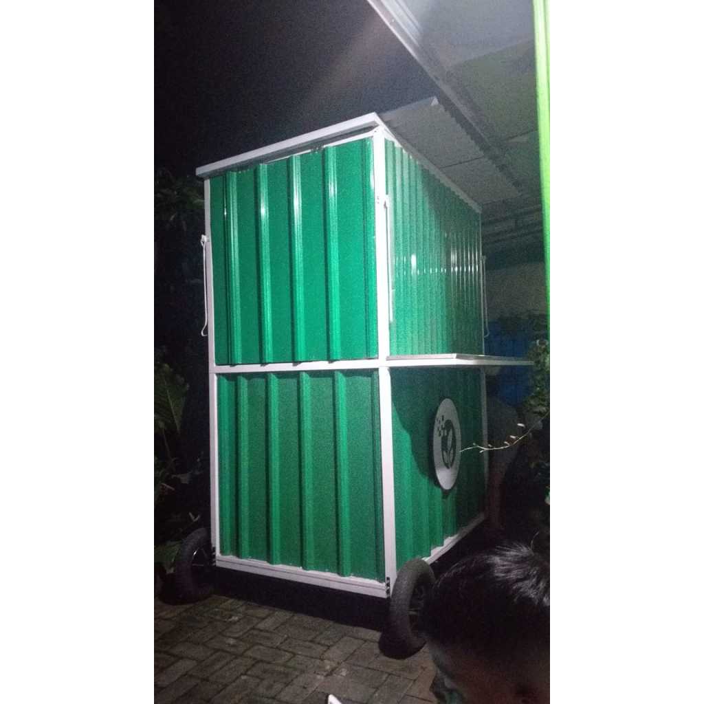 CONTAINER BOOTH ROMBONG GEROBAK