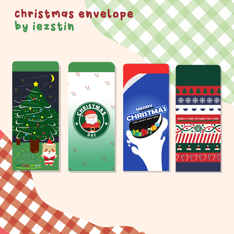 

Amplop Natal/Kartu Christmas Tahun Baru Unik (Isi 10 Amplop) - Seri Natal 2