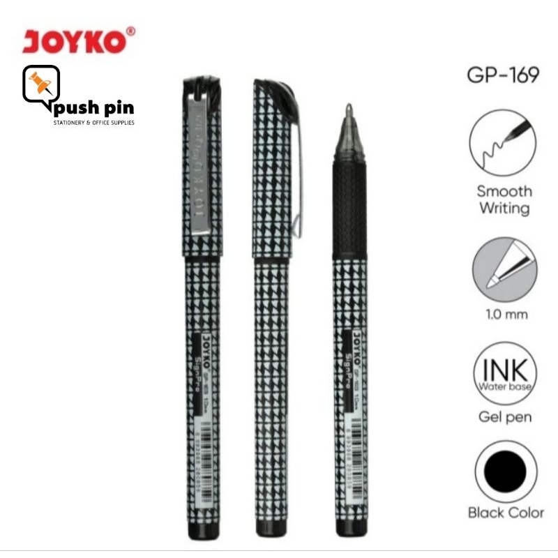 

Joyko Gel Pen Pulpen Pena Jel GP-169 Sign Pro 1.0 mm