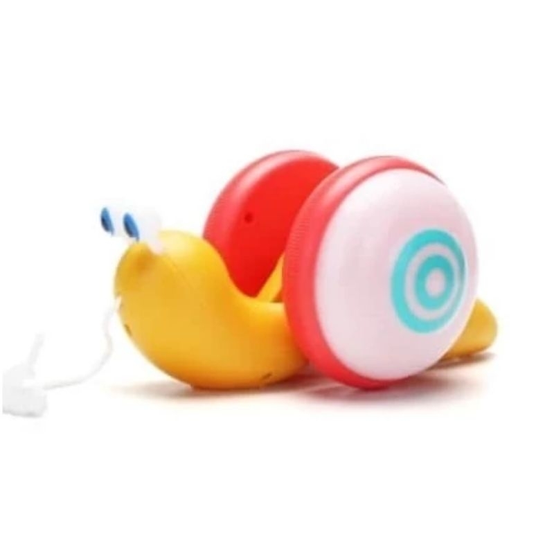 mainan siput tarik pull along snail toy full musik dan lampu kemasan kantong ber SNI mainan anak mainan koleksi keluarga