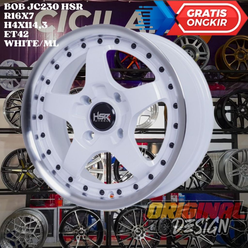 Velg Mobil Ring 16 HSR BOB R16 Untuk AVANZA , XENIA , LIVINA , ACCENT