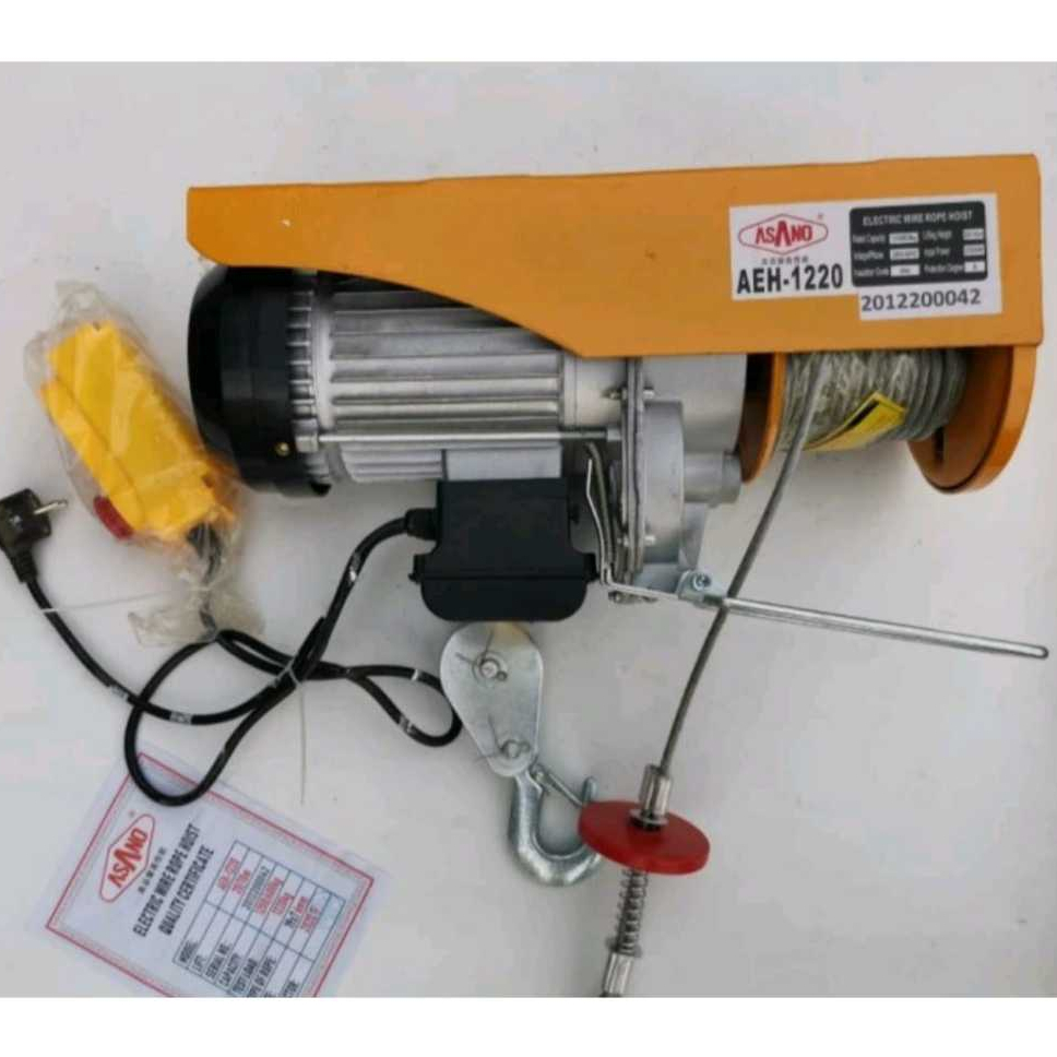 Takel Elektrik Sling ASANO AEH1220 Electric Hoist 1200 KG 20 Meter