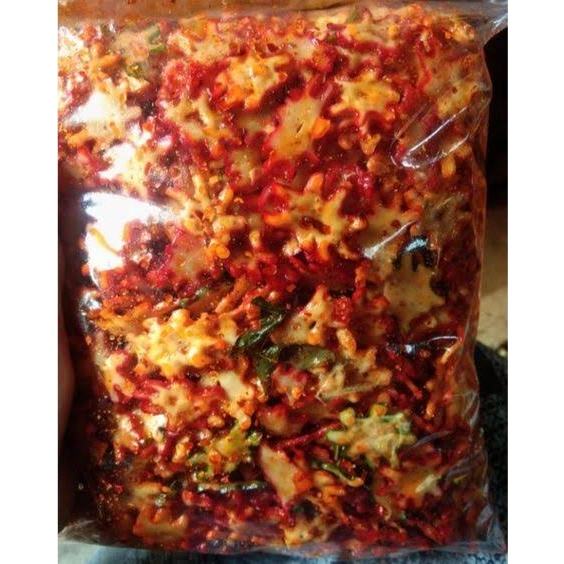 

1KG - Kerupuk Seblak Bintang Pedas Daun Jeruk Xtra 1000 Gram