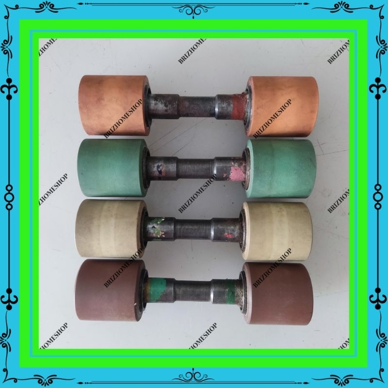 waterfoam karet 4pcs roller karet pintu pagar ornamen waterfoam pagar besi stabiliser pintu pagar sl