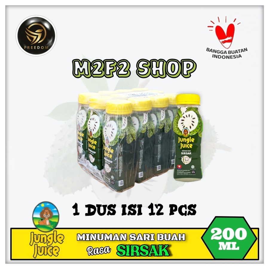 

Diamond Jungle Juice Soursop | Jus Sirsak Botol Pet - 200 ml (Kemasan Pack)