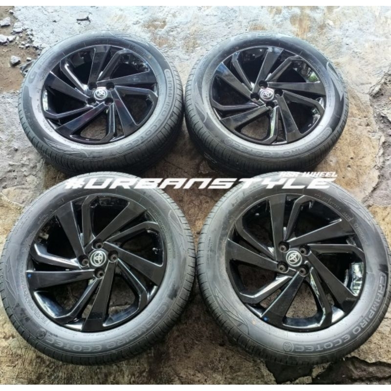 VELG OEM TOYOTA RAIZE R17 H4X100 & BAN DUNLOP 215/60 R17