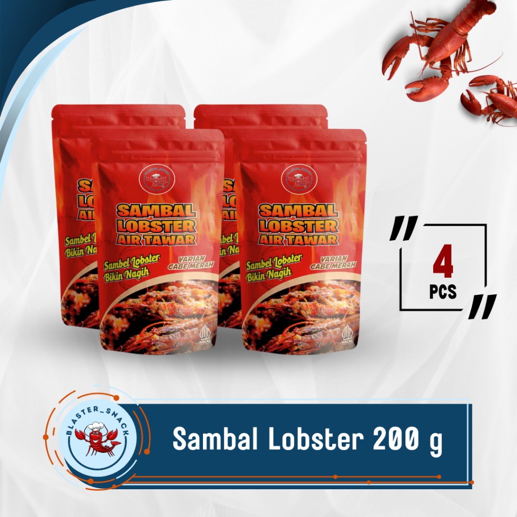 

[ISI 4 PCS] Sambal Lobster Air Tawar Siap Saji 200 g