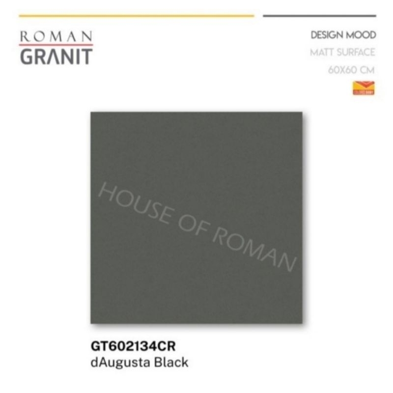 Roman Granit GT602134CR dAugusta Black 60x60 kw1