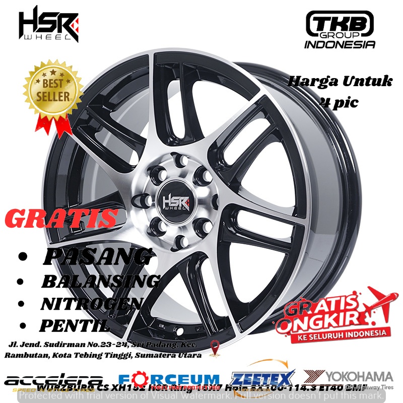 Velg Mobil Racing Untuk Avanza Brio Sigra Yaris Ignis Altis Ring 15