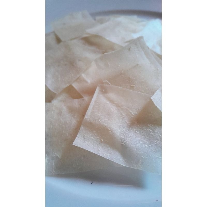 

TERMURAH opak singkong mentah 1 kg isi 225 pcs FREE 5 pcs