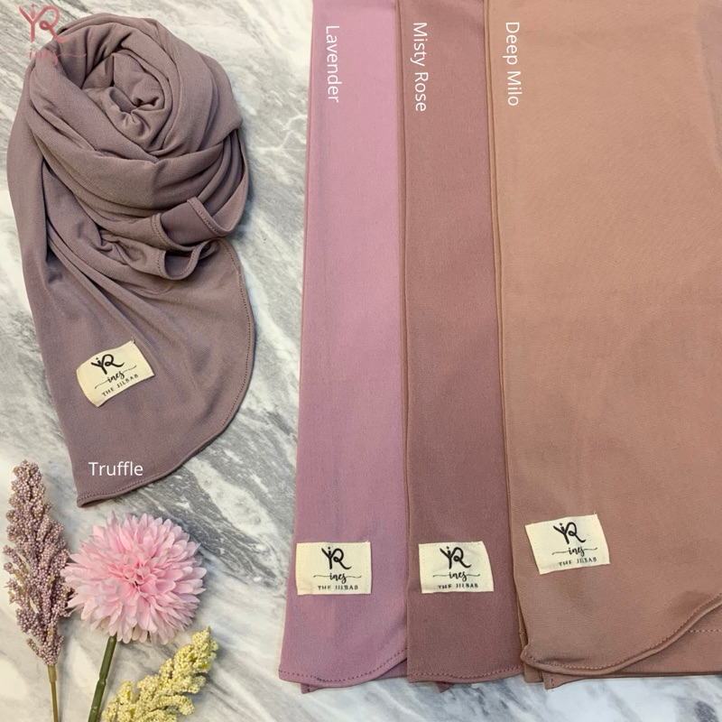 Ines The Jilbab - Square Instan PART II - Square Jersey Premium - Segitiga Instan