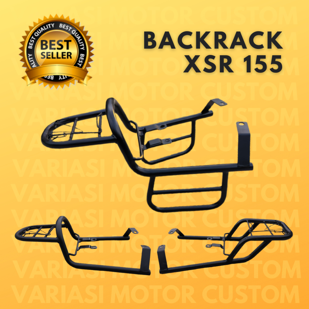 VMC - Behel Belakang YAMAHA XSR 155 Bagasi Belakang xsr 155 Backrak Tas samping XSR 155 Best Seller