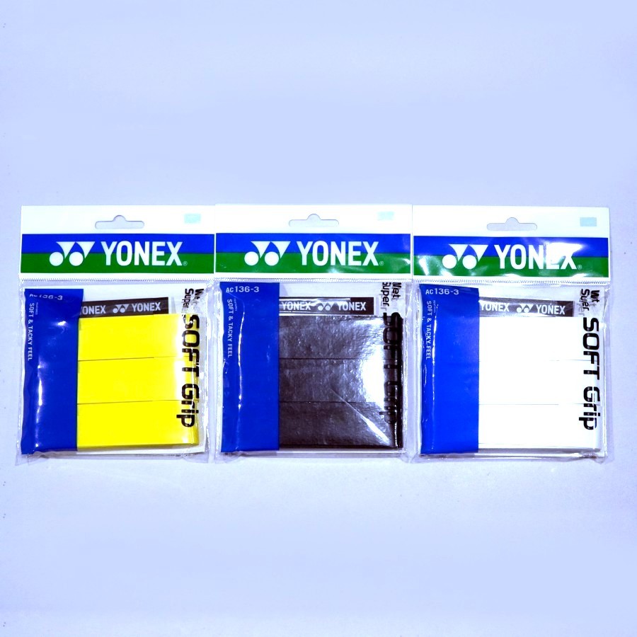 GRIP RAKET BADMINTON TENIS YONEX AC136-3 JP CODE