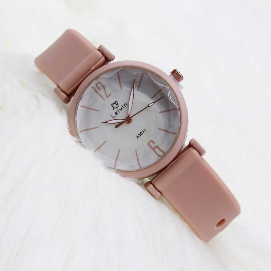 JAM TANGAN LV-A3031//JAM TANGAN WANITA FASHION LV-A3031//JAM TANGAN ANALOG WANITA/JAM TANGAN RUBBER 