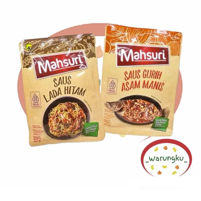 

MAHSURI 60 gr LEE KUM KEE Saus Gurih Asam Manis / Lada Hitam