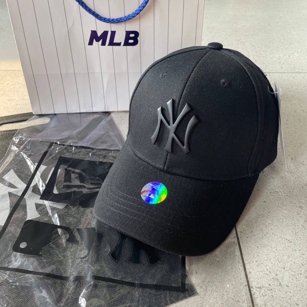 TOPI BASEBALL NY CAP METAL LOGO ORIGINALBLACK