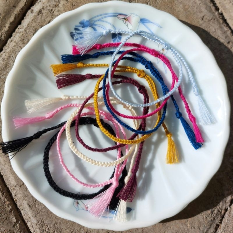Gelang Tali basic polos | Gelang Benang | Gelang Tali Kepang