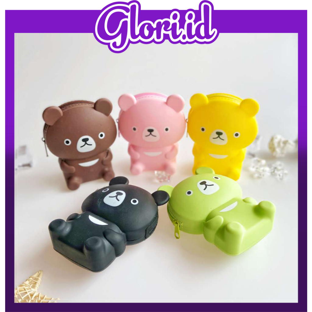 GLORI.ID D034 Dompet Koin Mini Karakter Dompet Silikon Dompet Silicon Coin Import