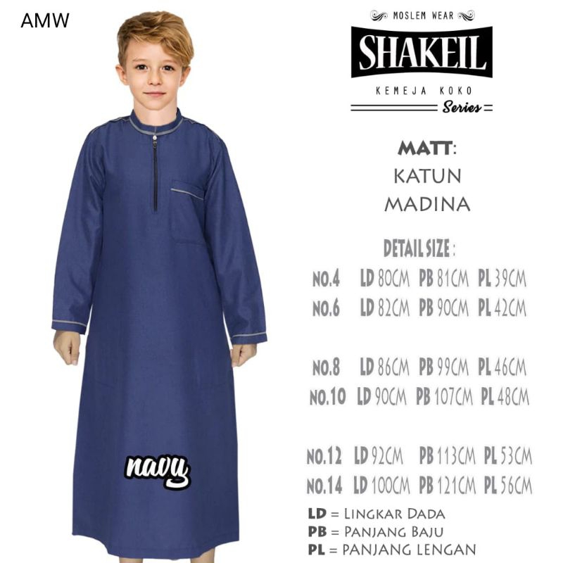 Gamis Anak Laki-laki / Jubah Anak Tanggung Bahan Katun Madina Shakeil By Ardhani Terbaru 2024