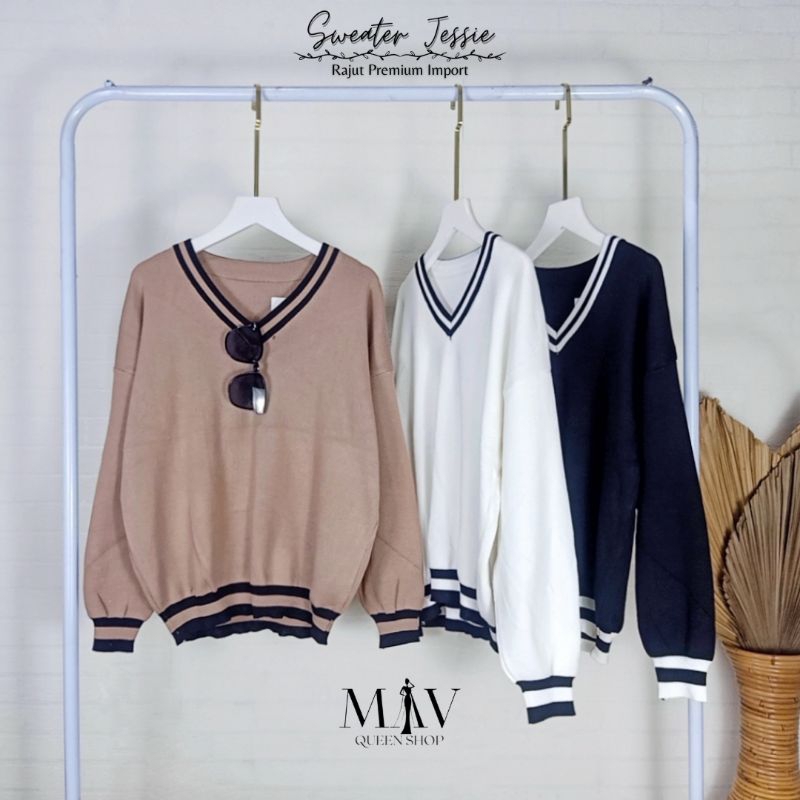 SWEATER JESSIE RAJUT PREMIUM IMPORT/Atasan Rajut/Jaket Rajut/Sweater Wanita/Jaket Wanita/Sweater Mur