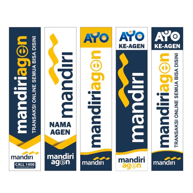 Umbul-Umbul Kain Mandiri Agen (Bisa Custom Design)