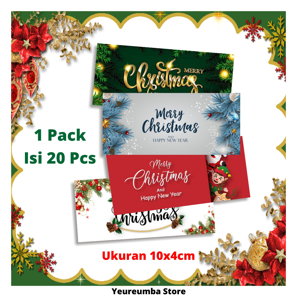 

[20pcs] Sticker Label Natal Christmas stiker xmas Toples Kue kering - STICKER TINGGAL TEMPEL - STICKER NATAL