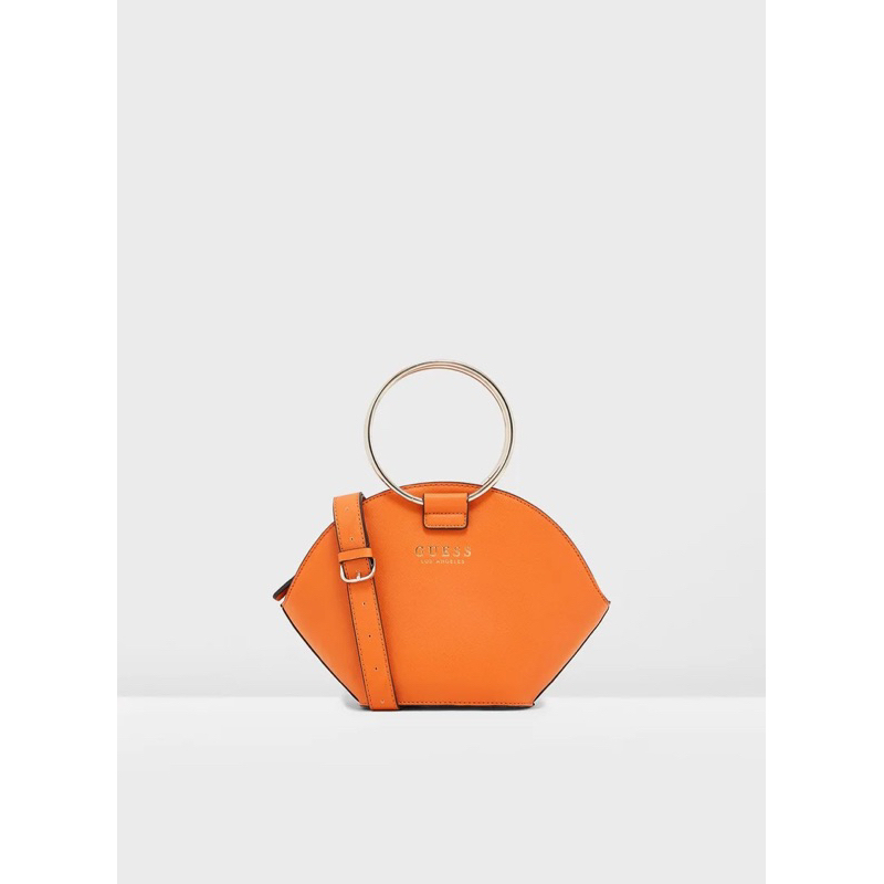 Preloved Guess slingbag - Robyn Crescent Orange / tas guess original