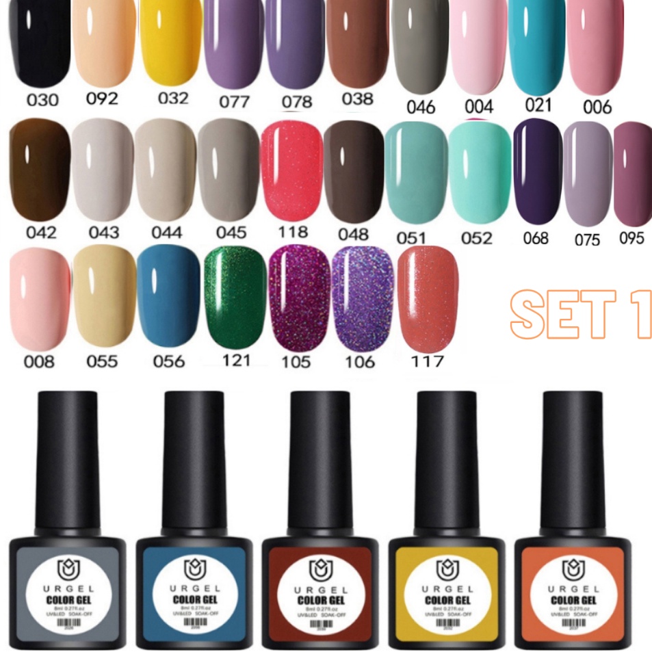 Set Kutek Gel 28 COLOUR UR - UV LED gel polish nail art Cat Kuku nail Polish
