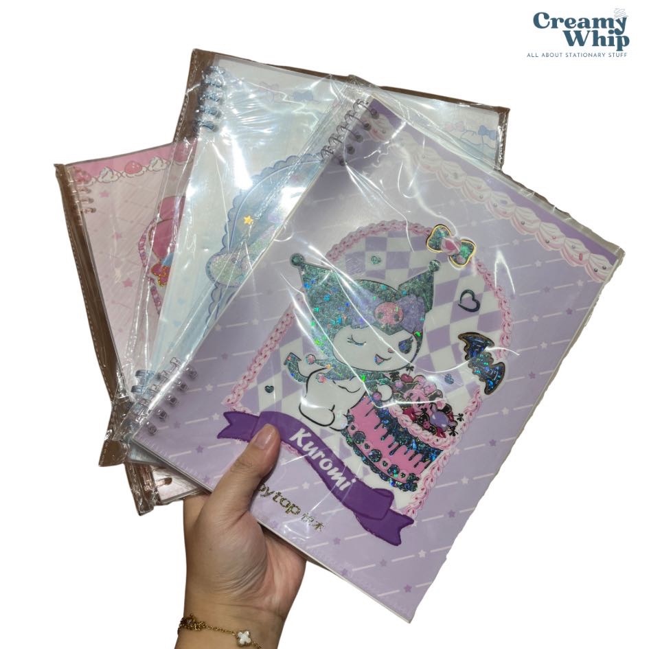 

Spiral notebook garis b5 sanrio ori license atas bawah