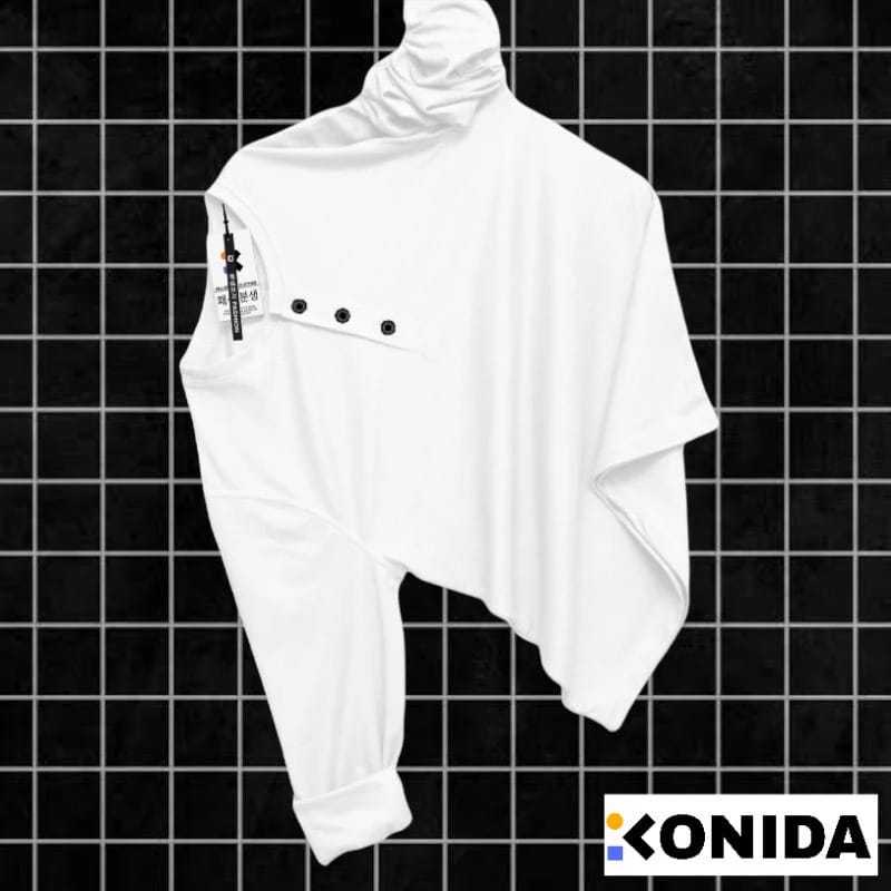 Baju Kaos Kancing Depan Baju Kaos Polos Lengan panjang kaos distro terbaru Kaos Pria Kancing Depan /