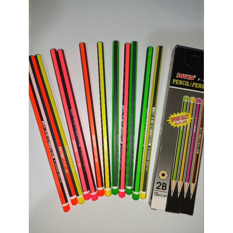 

Pecil 2B Joyko P-97 motif warna warni