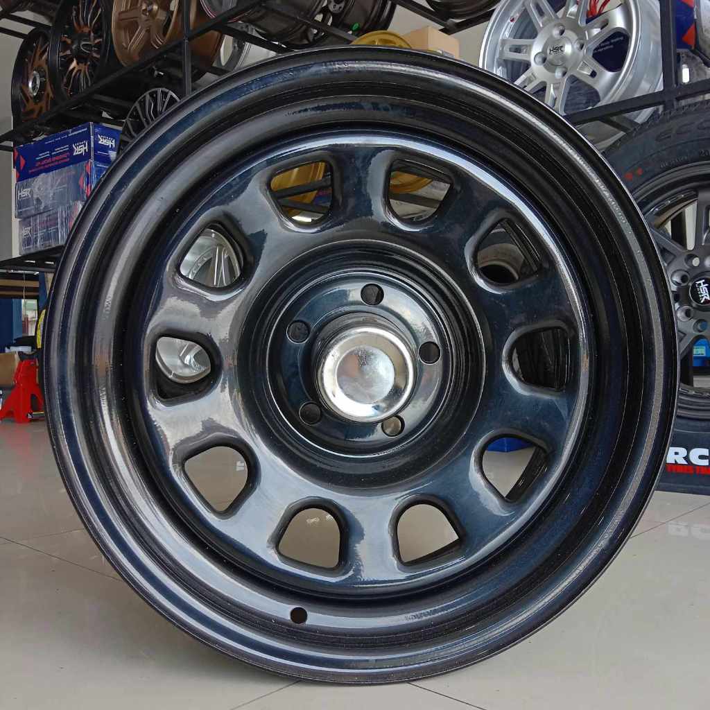 Velg hsr mokupo  ring 15 baut 5x114 velg mobil murah gratis ongkir
