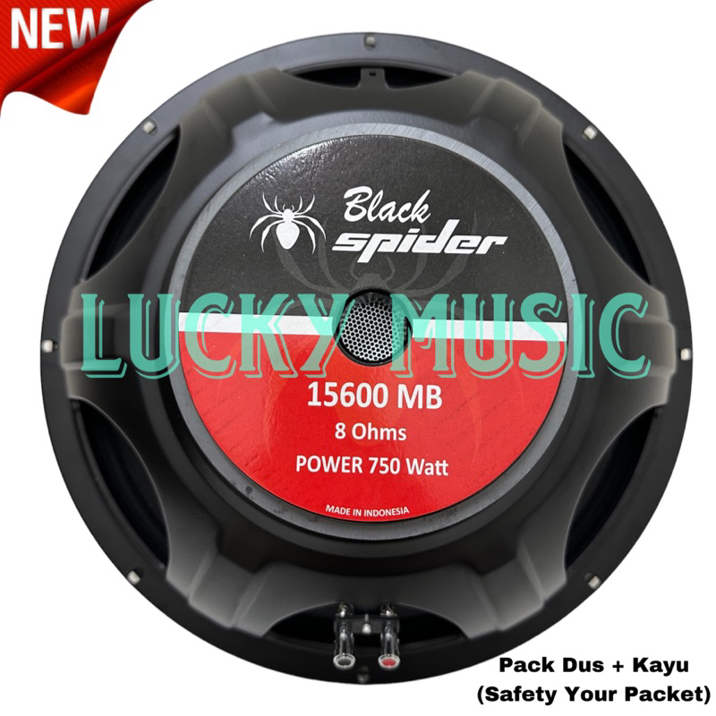 Speaker Component Black Spider 15600 BS 15600 Original 15 inch 750 watt