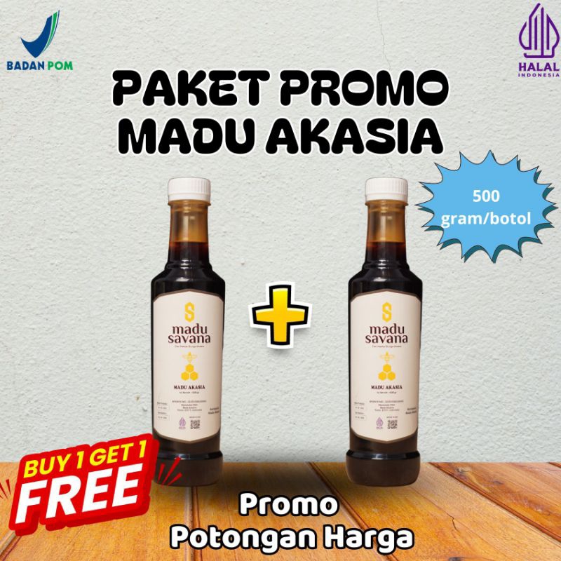 

Madu Savana Hutan Akasia Super Buy 1 Get 1 Promo