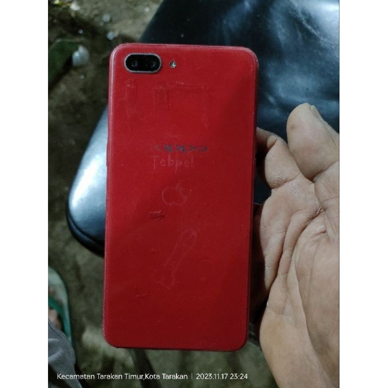 HP OPPO A3S pecah LCD