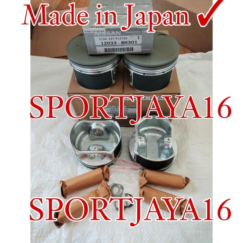 PISTON ASSY + RING SEHER NISSAN XTRAIL T30 SERENA C24 JAPAN