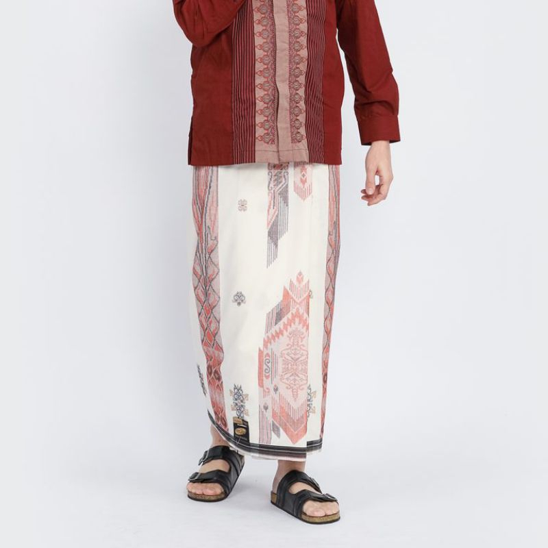 Sarung ATLAS Super Premium 980 Motif A9 JGL Putih Merah 02

