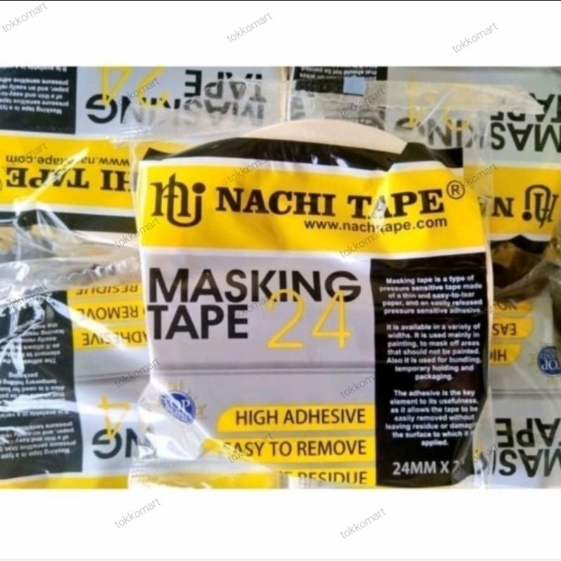 

Isolasi Kertas Nachi Masking Tape Lakban Kertas 24mm