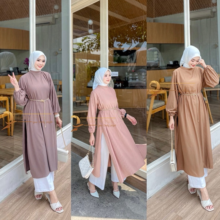 Jangan ketinggalanV1h1G LONG TUNIK KNIT CATHERINE JUMBO / Long tunik knit hornet LD 130cm