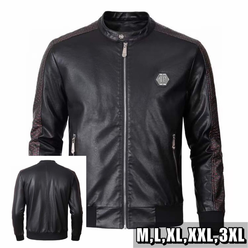 [New] Jacket Philipp Plein Phyton Skin Leather