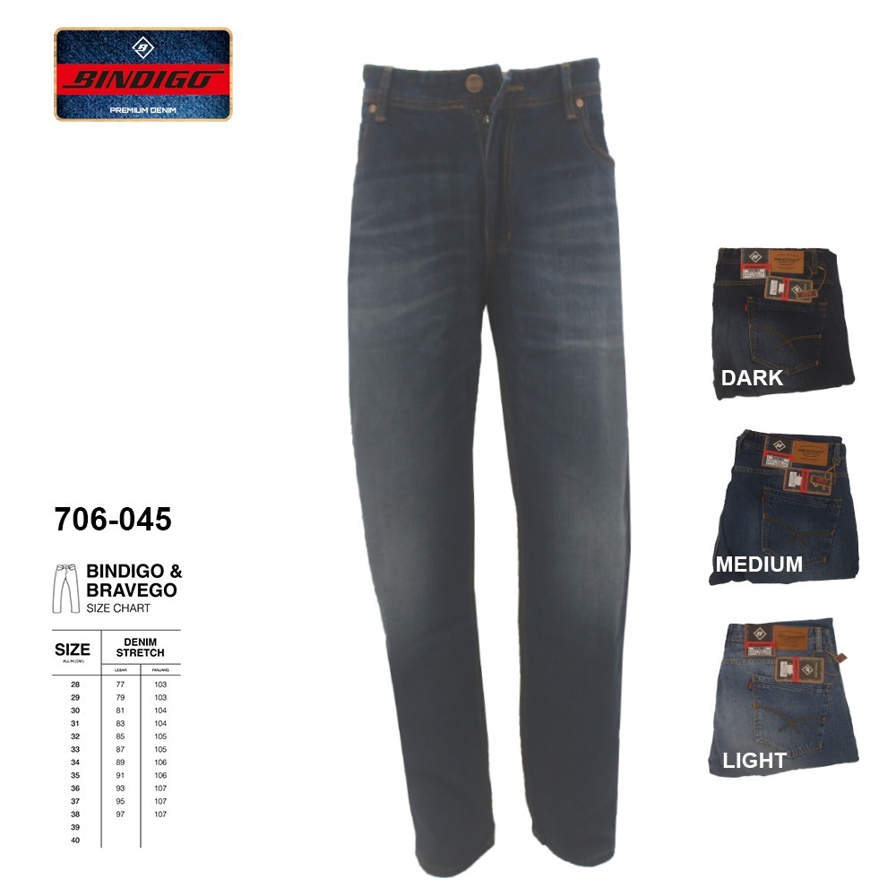 Celana Panjang Jeans Pria - Bindigo Denim Pant - 706 045
